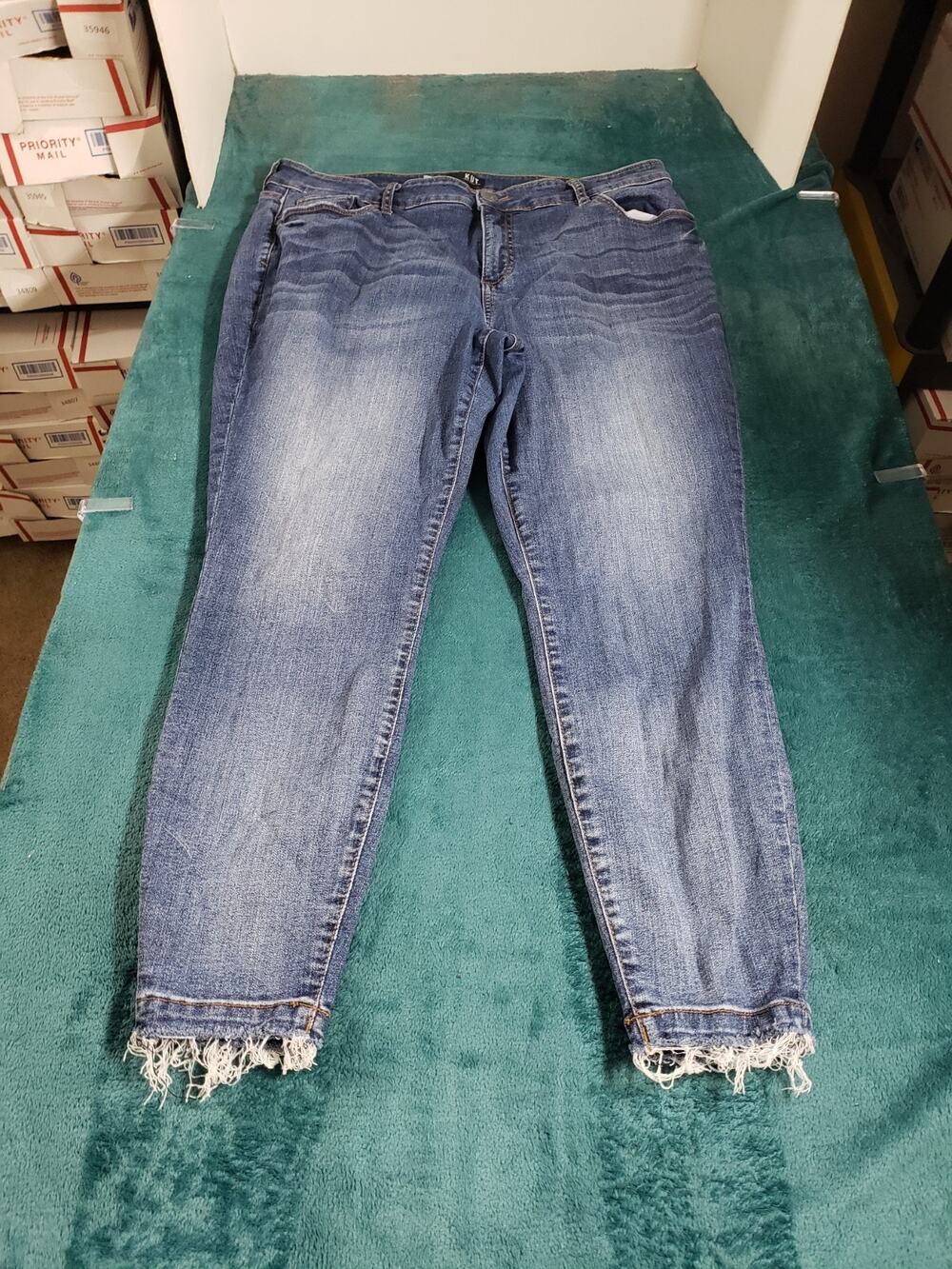 Kut from The Kloth Jeans Size 14 W Womens Blue Denim Mid Rise Ladies Skinny